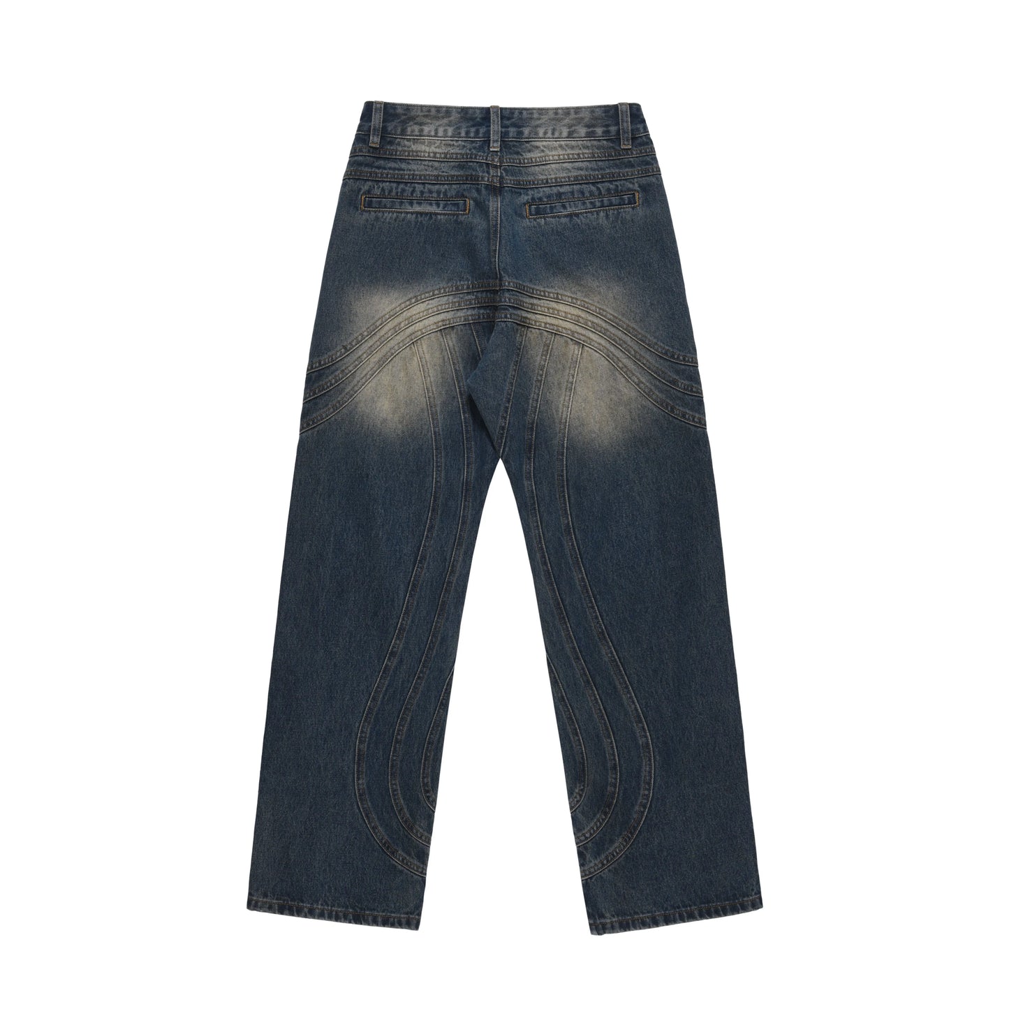 mens retro washed denim jeans loose straight pants 2023 new fashion streetwear trousers hip hop casual zipper jean pants joggers unique joggers style 2492