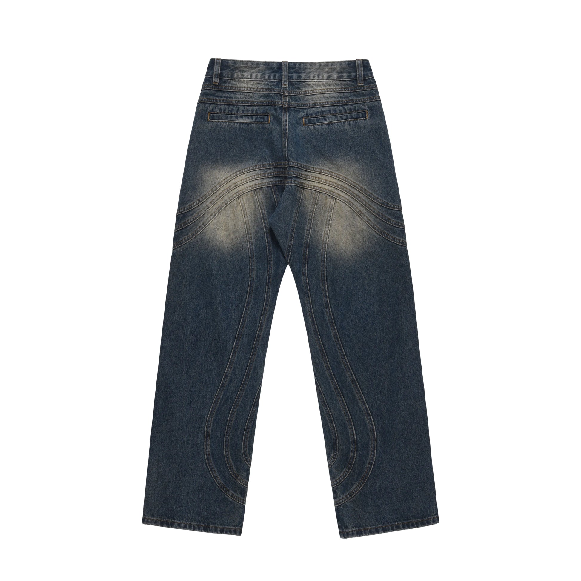 mens retro washed denim jeans loose straight pants 2023 new fashion streetwear trousers hip hop casual zipper jean pants joggers unique joggers style 2492