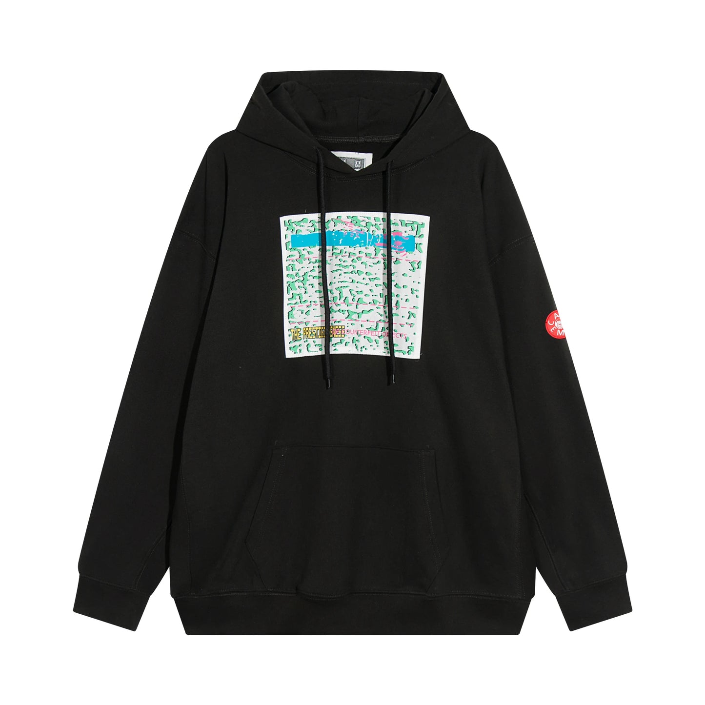 Urban glitch hoodie with futuristic hacker aesthetics
