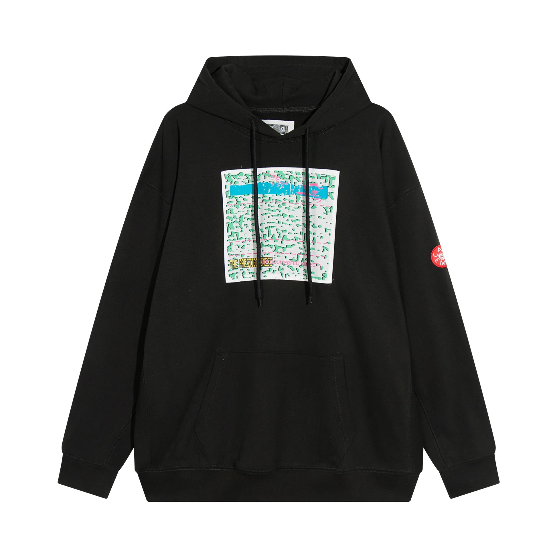 Urban glitch hoodie with futuristic hacker aesthetics