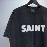 Harajuku Oversized Shirt – Saint T Shirts Men Woman Best Quality Colorful Letter Printi – Urban Streetwear for Men & Women