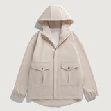 Leather Panel Streetwear Jacket Daily Fit Staple