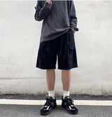 2023 Summer Retro Casual Overalls Japanese Loose All-match Casual Shorts Men Boutique Clothing Clothes for Teenagers SimpleStyle