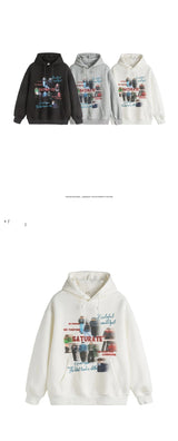 Hustler’s grind hoodie with motivational money print