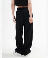 fashion washed distressed pants elastic waist drawstring men women hip hop casual sportwear pants unisex y2k streetwear joggers unique joggers style 563