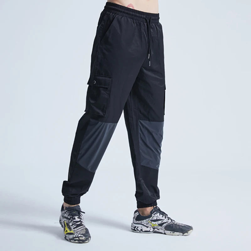 rainbowtouches patchwork men drawstring casual harajuku pants oversize sport streetwear jogging sportswear mens tracksuits urban fashion pants