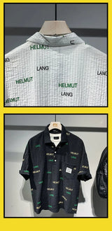 Y2k Aesthetic piece – Summer Short Sleeved T Shirt New Short Sleeved Shirt Mens Fa
