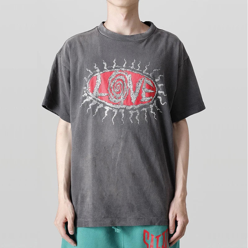 Sadcore T-Shirt – Saint T Shirt Men Woman Summer Good Quality O Neck Loose Let – Urban Streetwear for Men & Women