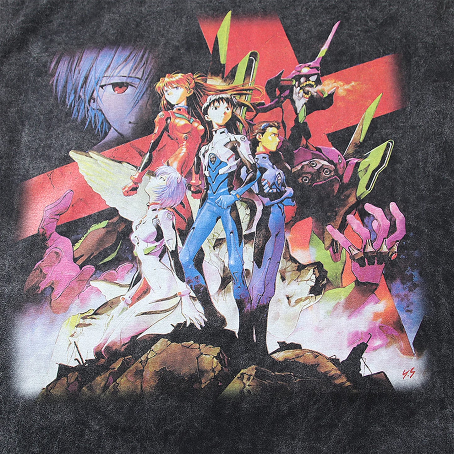 Y2K oversized shirt featuring 2024 vintage retro high street japanese anime print high quality cotton casual tops t shirt