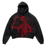 Anime Aesthetic Tee – Harajuku Thicken Letter Print Goth Hoodies Women – Streetwear Fashion for Men & Women