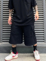 men casual sweatpant elastic waist streetwear track drawstring capris pants new fashion loose trousers hip hop baggy joggers unique joggers style 3465