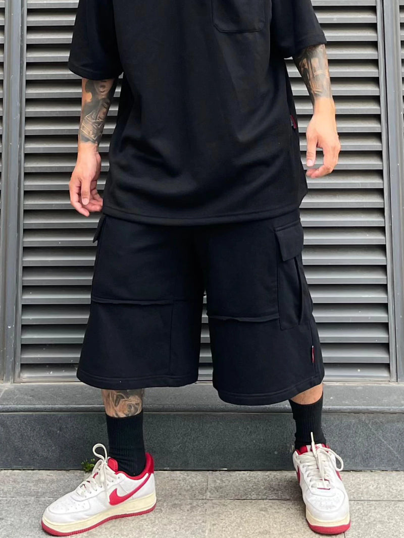 men casual sweatpant elastic waist streetwear track drawstring capris pants new fashion loose trousers hip hop baggy joggers unique joggers style 3465