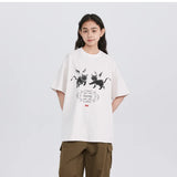 Gothic Anime panel – American Devil Kitten Print T Shirt Men Summer New Retro Har