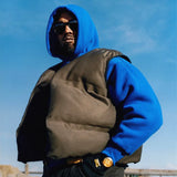 Frog drift New Fashion Street Kanye West DONDA Double sided wearable short cotton jacket Sleeveless Cotton padded Down vest men