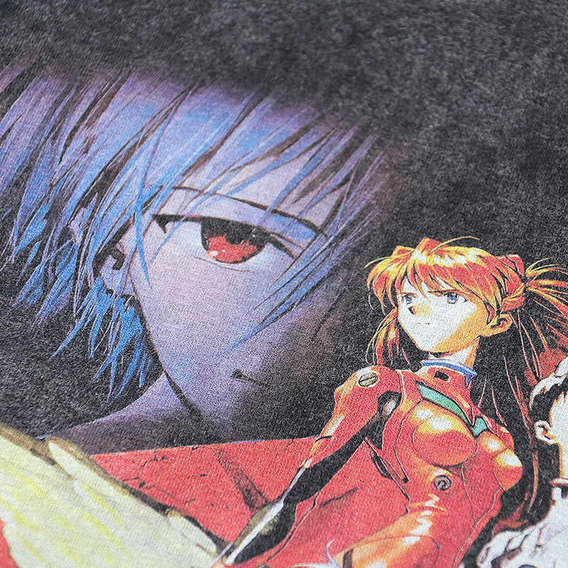 sadcore graphic tee featuring 2024 vintage retro high street japanese anime print high quality cotton casual tops t shirt