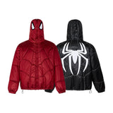 Cyberpunk Shirt – Spider Embroidery Hooded Coton Padded Jacket And Coat Mens – Streetwear Fashion for Men & Women