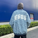 grunge street bomber, modern fit for men, oversized fit