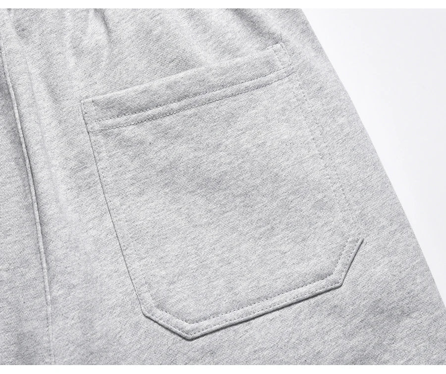 american streetwear gray flared sweatpant men double knee patch micro flare overalls harajuku casual patchwork sweat pants black unique joggers style 2967
