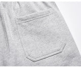 american streetwear gray flared sweatpant men double knee patch micro flare overalls harajuku casual patchwork sweat pants black unique joggers style 2967