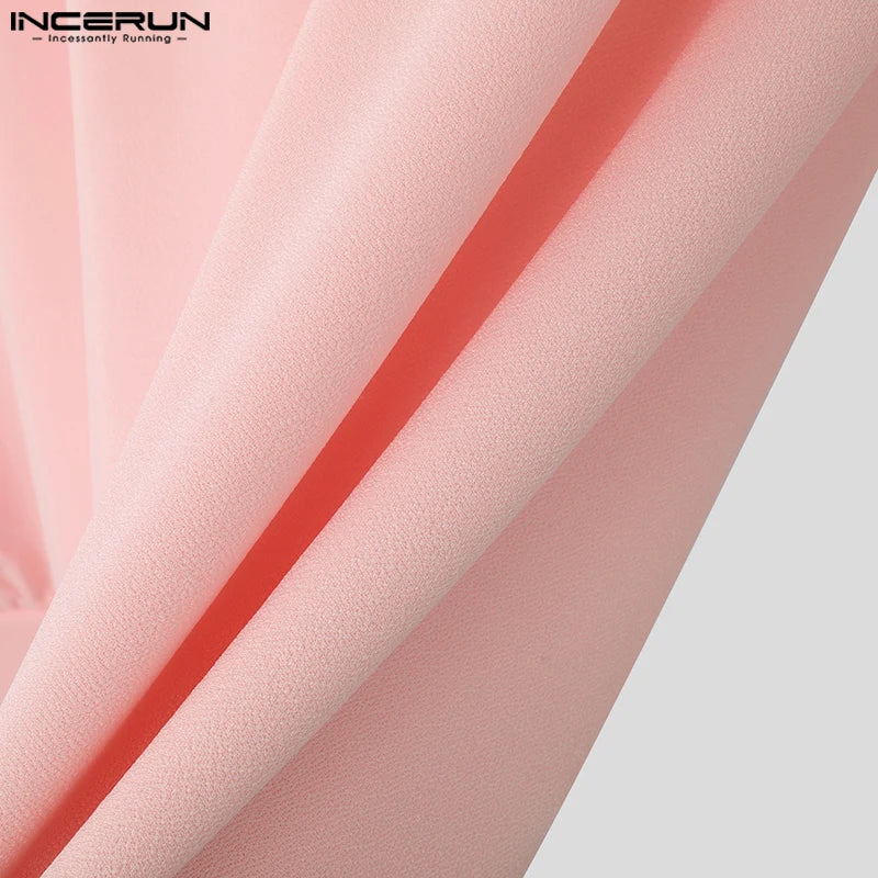 Fashion Casual Style Tops Incerun New Mens Pile Collar Design Hoodies