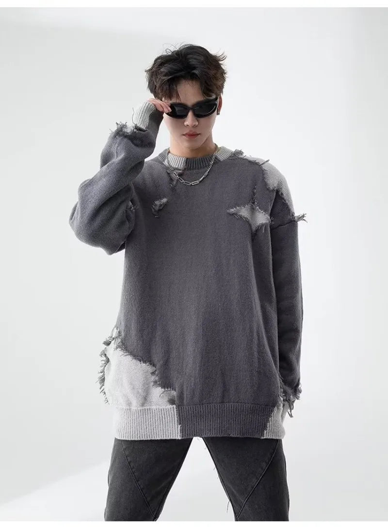 techwear flame hoodie, cold season layer, oversized streetwear hoodie for men, urban techwear fashion