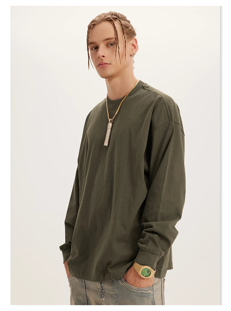 Anime Aesthetic Tee – Rainbowtouches Simple Mens Long T Shirt Unisex Vintage Overs – Modern Streetwear for Everyone
