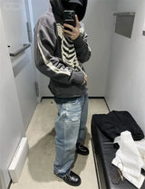 Rapper-style hoodie with gold accents and money prints