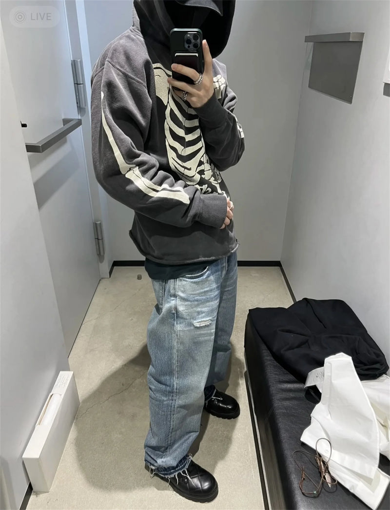 Rapper-style hoodie with gold accents and money prints