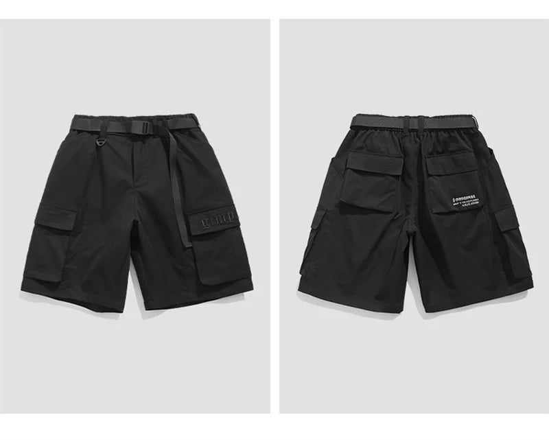 summer new american retro cargo shorts for men casual multi pocket baggy y2k shorts streetwear hip hop embroidery short cargo unique cargo style 304