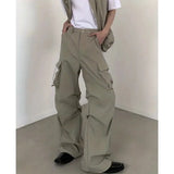 summer sleeveless set men women multi pocket hooded vest jogging cargo pant spring loose casual zipper two piece suit street unique cargo style 435