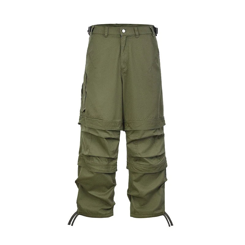 new men 2024 tactical army military green cargo comfortable cotton parkour sweat casual pants sweatpants no tag a9 casual joggers