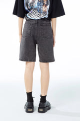 hip hop loose denim shorts pants fashion patchwork stars half pant men summer casual zipper streetwear short joggers men shorts unique joggers style 2824