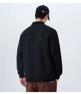 Men Embroidery Fashion Loose Casual Pullover Sweatshirt Spring Autumn