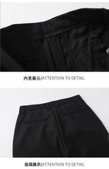extended length edition men streetwear fashion hip hop vibe straight black pant casual business suit long pants trousers unique default style 1760