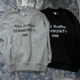 Punk rock gothic hoodie with heavy metal lettering