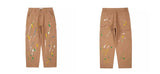 fashion graffiti printed denim jeans mens high street zipper straight jeans hip hop streetwear casual loose joggers jeans pants unique joggers style 1526