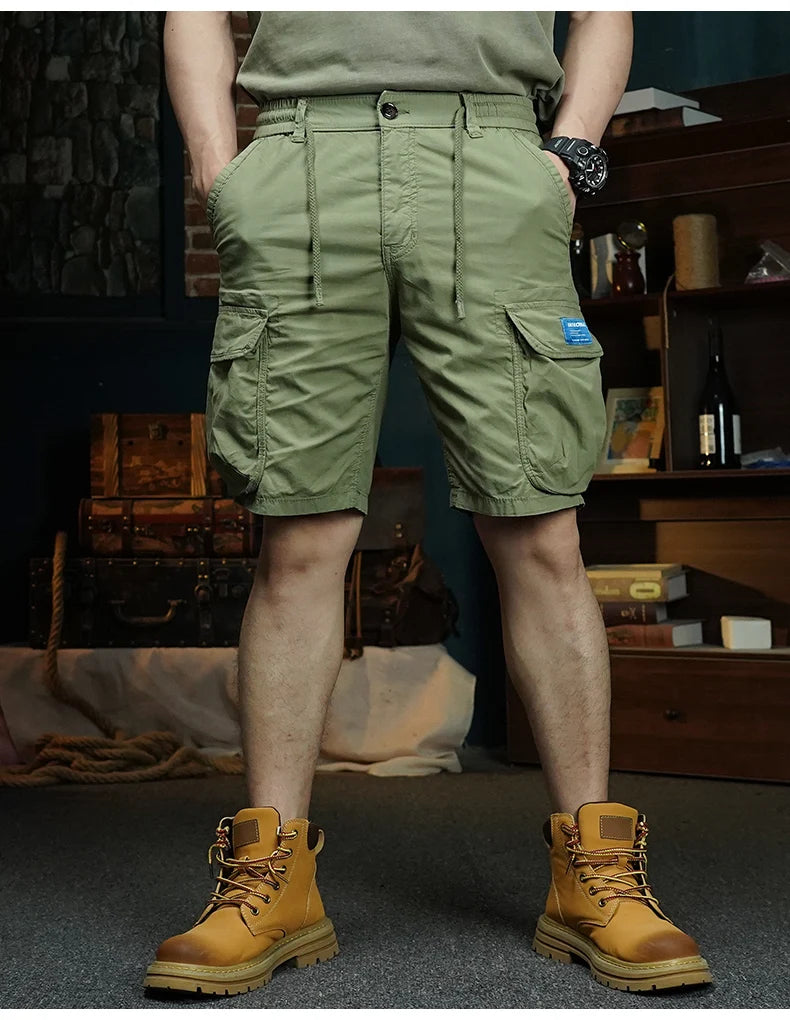 summer cargo shorts mens loose five pocket multi pocket outdoor motorcycle camouflage pants mens shorts unique cargo style 979