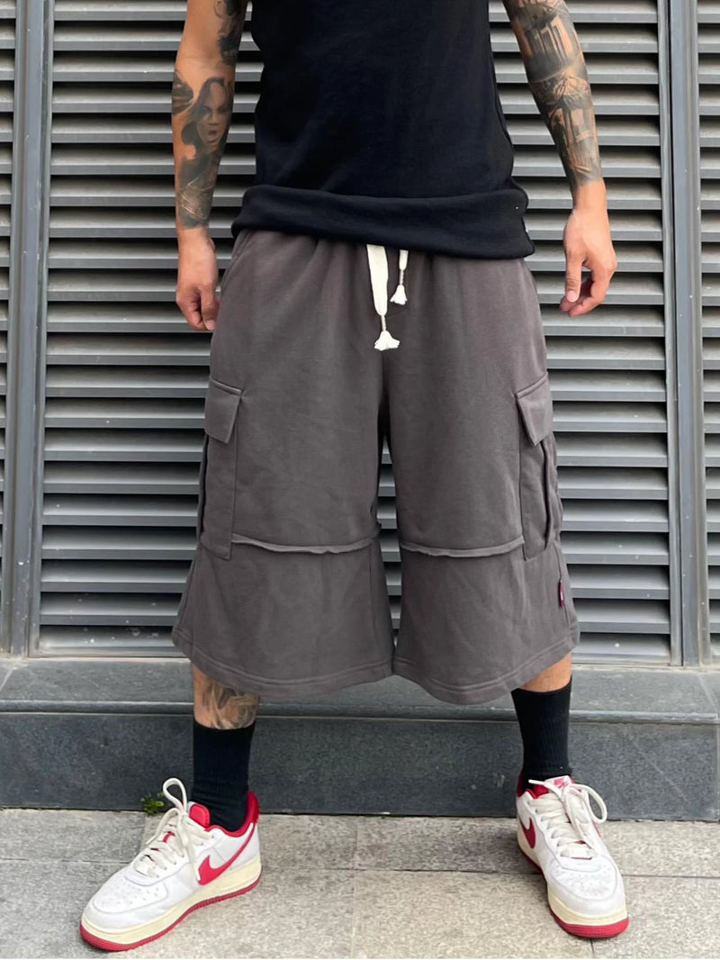 men casual sweatpant elastic waist streetwear track drawstring capris pants new fashion loose trousers hip hop baggy joggers unique joggers style 3470