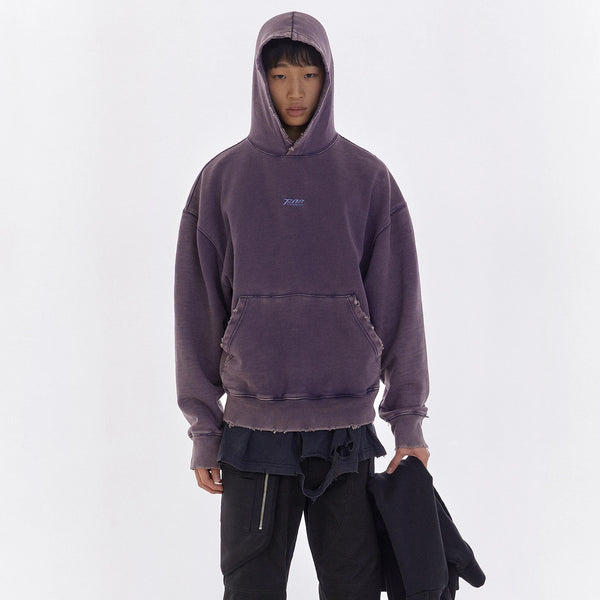 Y2K Streetwear Front Pocket Letter Embroidery Hooded Hoodies For Men R