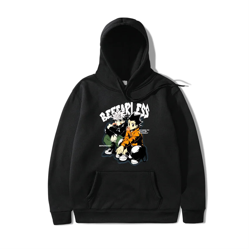 2022 Mens Streetwear Hoodie Hip Hop Sweatshirt Japanese Anime Cartoon