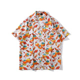 Dark Icon Full Printed Men's Shirt Short Sleeve 2022 Summer Thin Material Polo Shirt