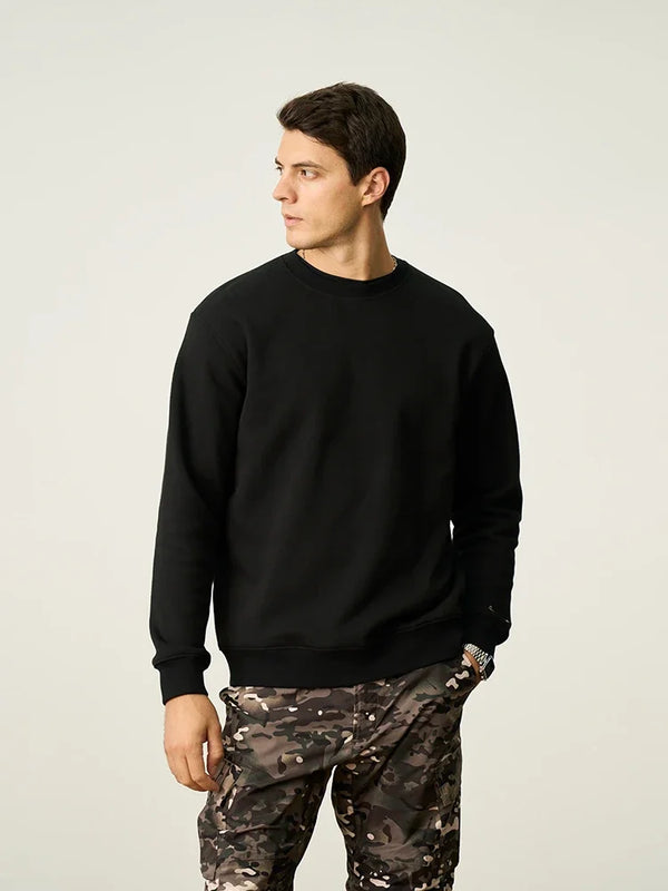 2024 New Autumn And Winter Blue Warm Fleece Fabric Sweatshirt Trendy M
