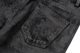 high street hand brushed glue sparkling baggy flare jeans for men y2k pantalones hombre leather pants oversized denim trousers 3 unique jeans style 1341