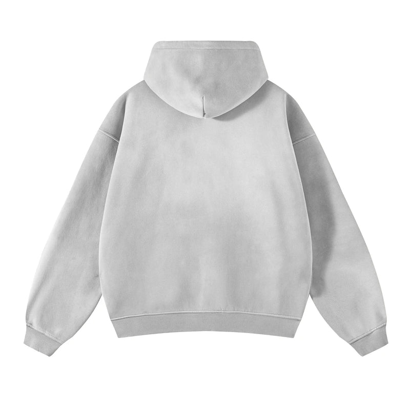 skatercore crying character featuring mens oversize long sleeve washed double zipper cardigan hoodies loose plus plush gradient womens hooded pullovers winter