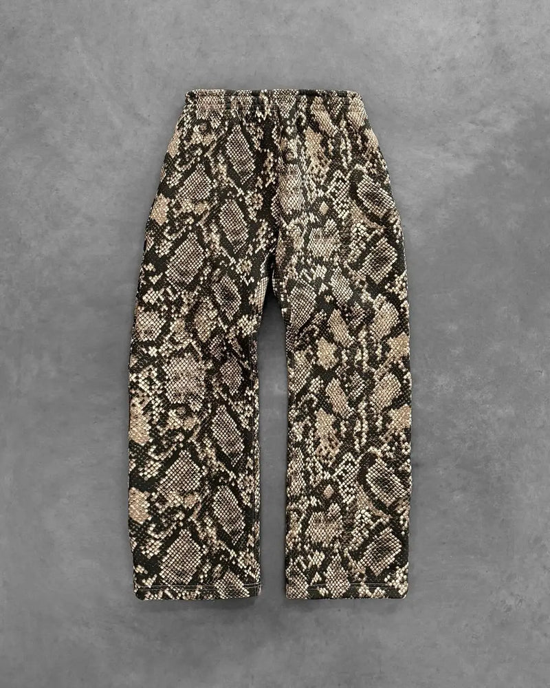 harajuku new y2k tracksuit men hip hop oversized hoodies 2 piece set retro snake pattern sweatshirts clothes for men streetwear unique default style 319