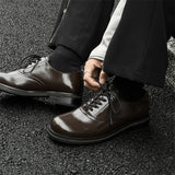 Commute Business Casual Derby Shoes Men Women Streetwear Fashion Hip Hop PU Leather Shoes Couple Shoe