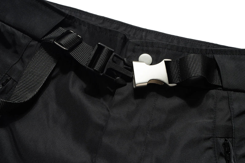 streetwear ribbons functional curve zipper baggy cargo pants for men vibe style straight baggy casual trousers oversized unique cargo style 796