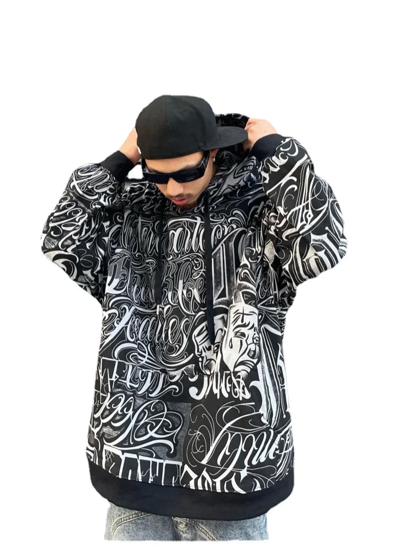 skatercore angelcore design featuring mens harajuku printed hoodie sweatshirt unisex new casual streetwear hooded warm tops pullovers loose hip hop hipster hoodies