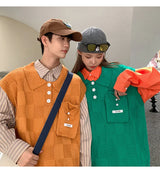 oversized knit pullover, fall/winter fashion, soft knit pullover with flame design, y2k fashion statement