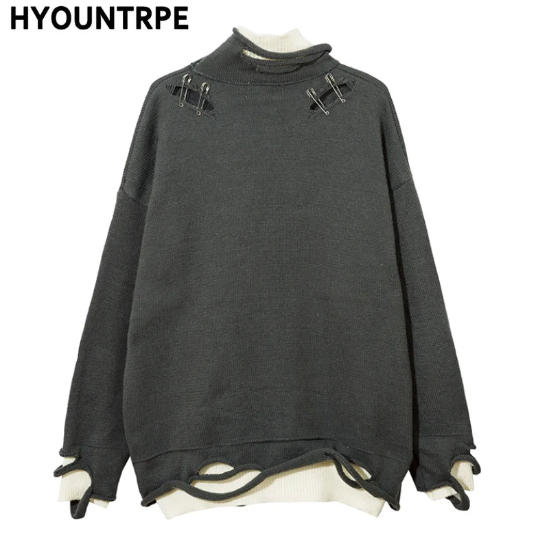 y2k knitted sweater, photo-ready sweater, cozy fashion fit, stylish street outfit, modern aesthetic appeal